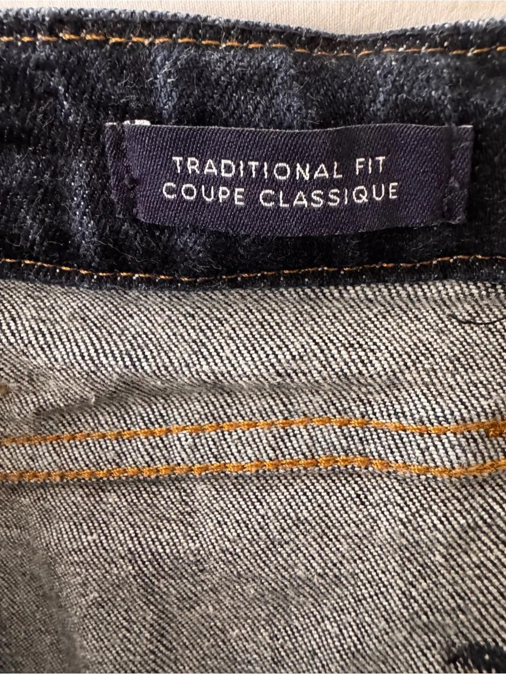 Lands' End Men's Dark Blue Jeans